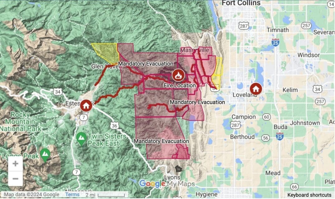 Update on Wildfires in Larimer, Boulder, and Jefferson Counties